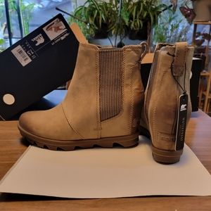 Sorel Wedge Boots II Chelsea women's 7.5 Ash Brown style 1808851